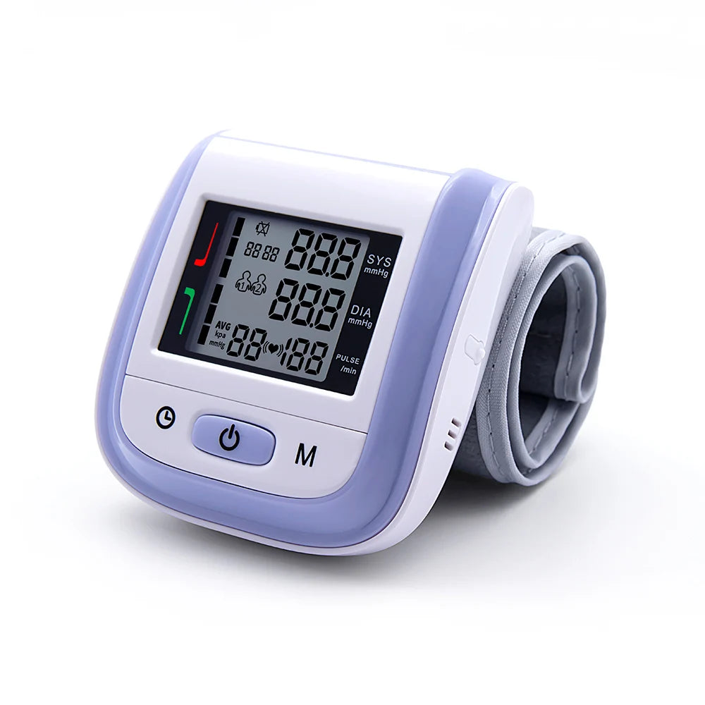 JianYouCare Medical Digital LCD Wrist Automatic Blood Pressure Monitor sphygmomanometer PR Heart Beat Rate Pulse Mete Tonometer