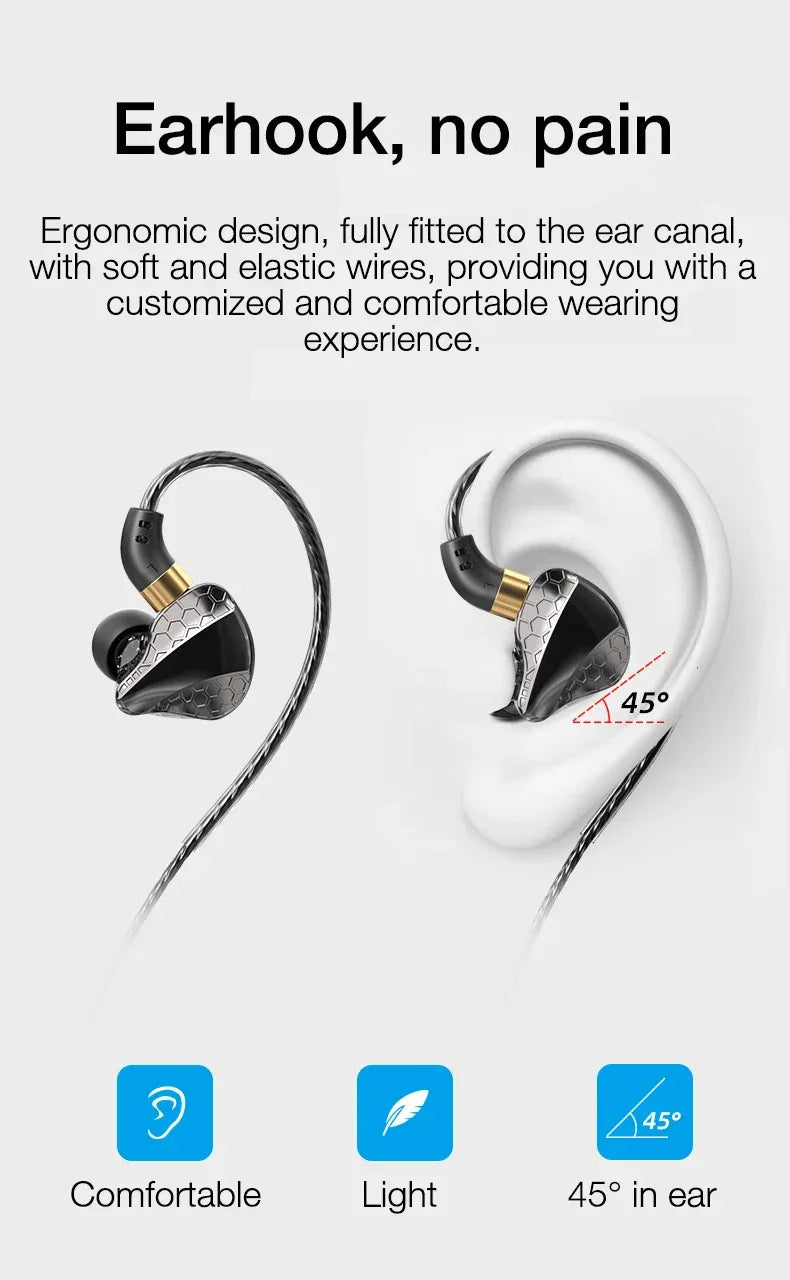 Wired Headphones 3.5mm with Mic | Hi-Fi Stereo Sound | Tidesmit S18 Tidesmit