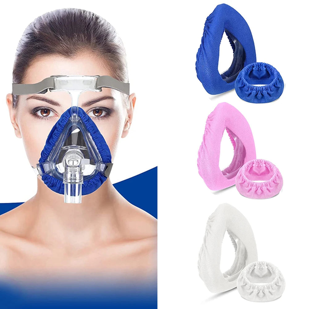 CPAP Mask Liners for Full Face Masks Moisture Wicking, Pressure Reducing, Comfort Enhancing,Washable,Cotton Cover