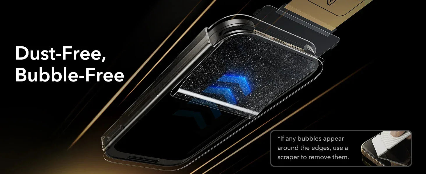 iPhone 16 Pro Max Screen Protector 3 Pack - 9H Tempered Glass Tidesmit