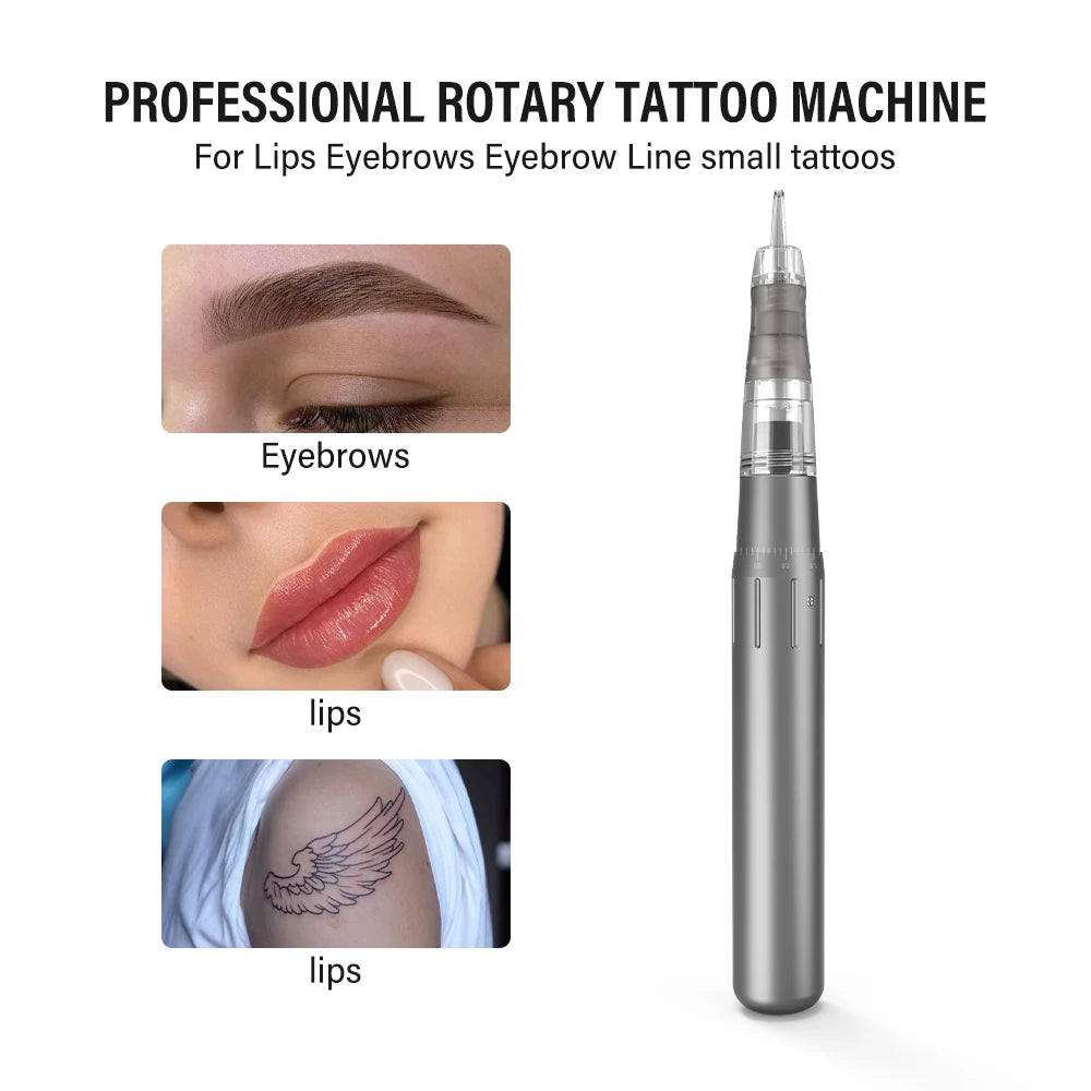 Permanent Makeup Machine for Brows and Lips - Professional 10PCS PMU Kit Permanent Makeup Machines Tidesmit