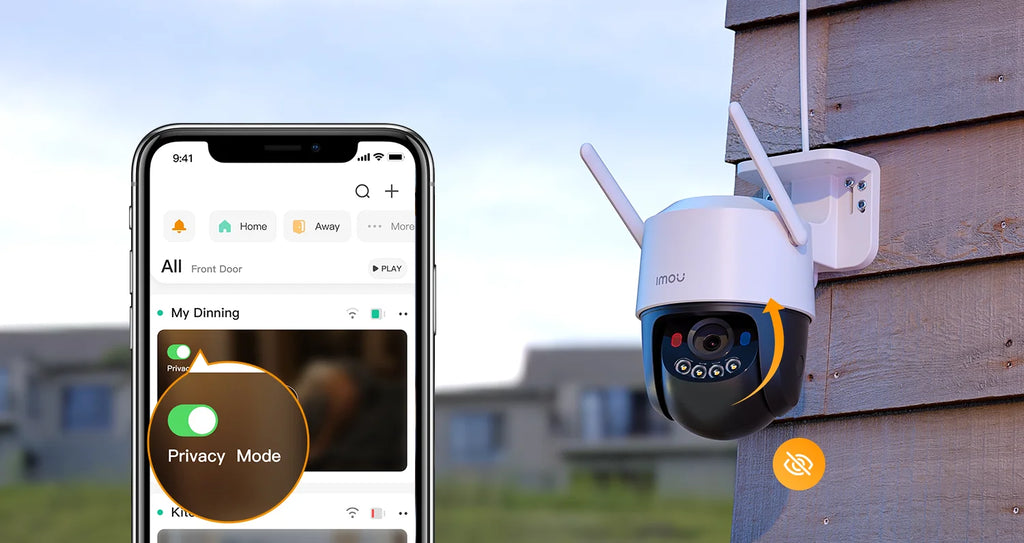 IMOU Cruiser SC 3MP WiFi Camera Red-Blue Warning Lights Outdoor Security Camera Full-Color Night Vision AI Human Detection IP66
