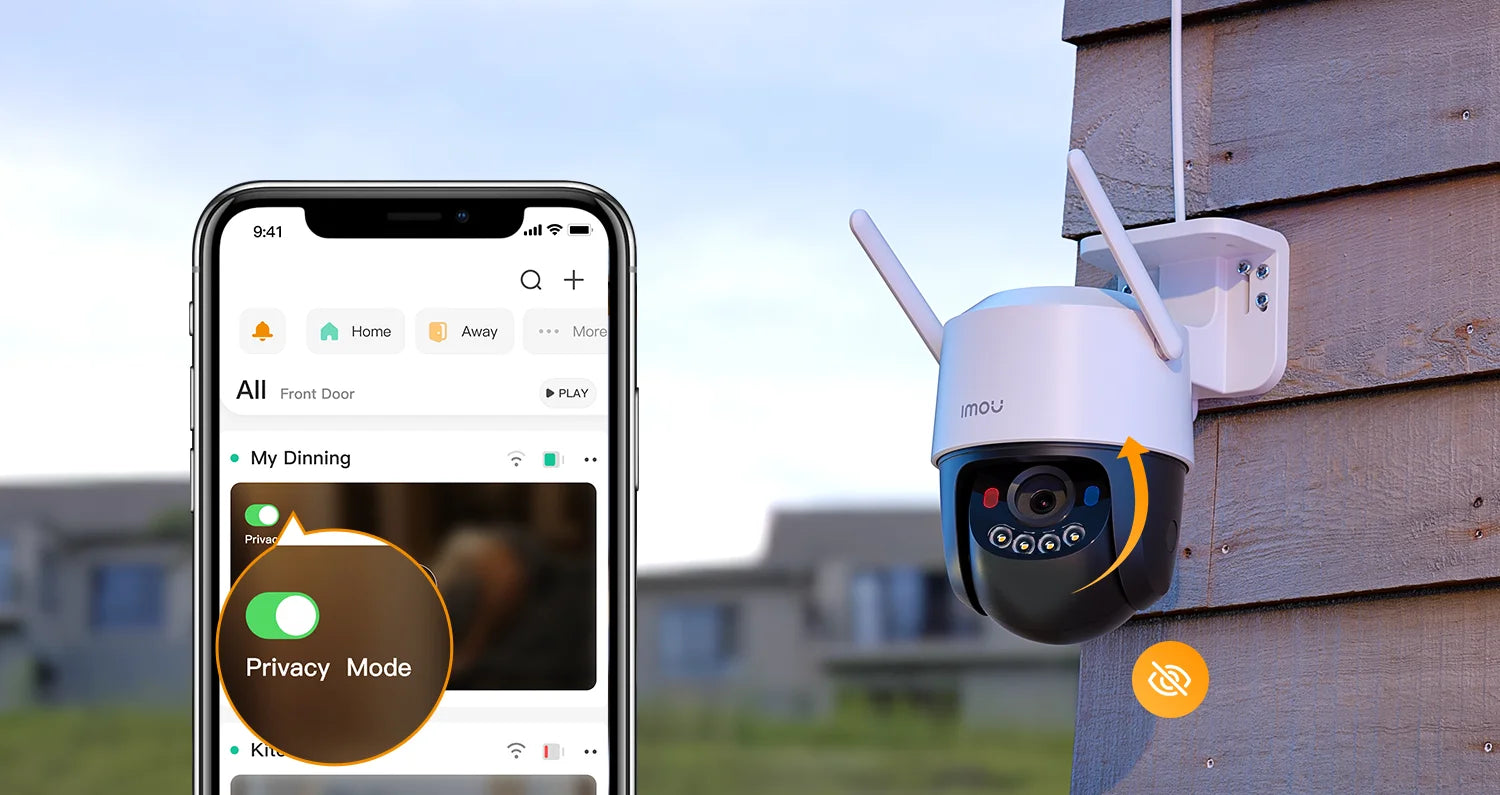 IMOU Cruiser SC 3MP WiFi Camera Red-Blue Warning Lights Outdoor Security Camera Full-Color Night Vision AI Human Detection IP66