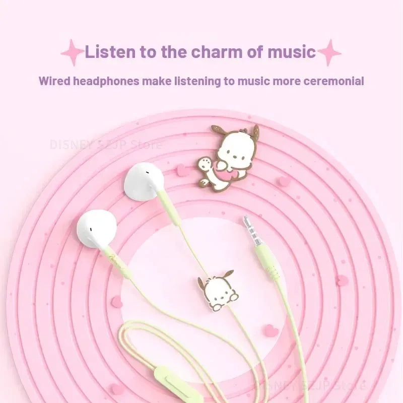 Sanrio Wired Earbuds Noise Isolating Audio Buds by Tidesmit - 4 Styles Tidesmit