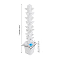 Vertical Hydroponic Growing System 45 Holes Kit with Water Pump Vegetable Planter for Balcony Garden Greenhouse