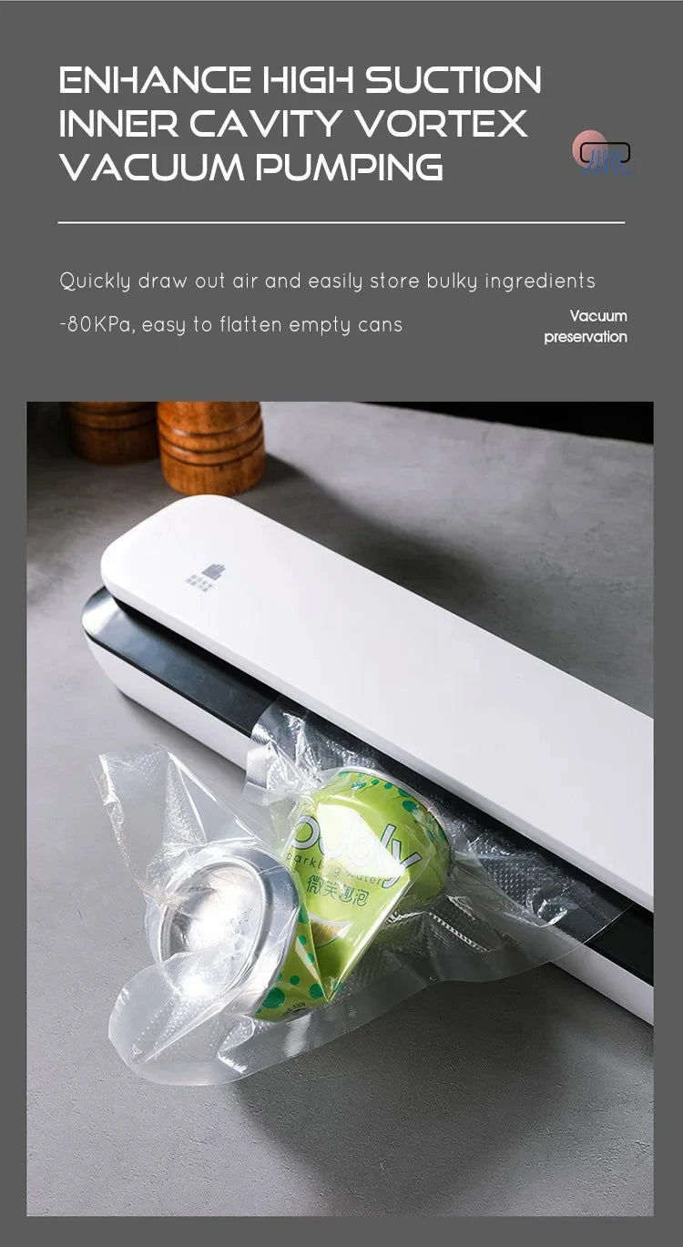 30cm Sealing Vacuum Sealing Machine Universal Dry/Moist/Oily/Powder Food Preservation Sealer for Kitchen Use