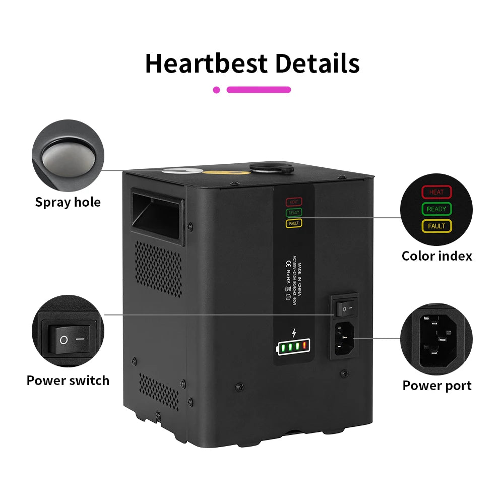 Mini Cold Spark Rechargeable Battery Remote Mini Electronic DJ Equipment DMX Disco Stage Light Effect For Wedding Event Party