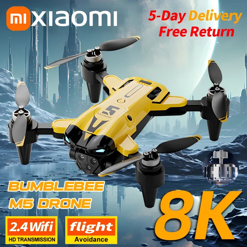 8K Camera Drone with Obstacle Avoidance & Brushless Motor - M5 Series Tidesmit