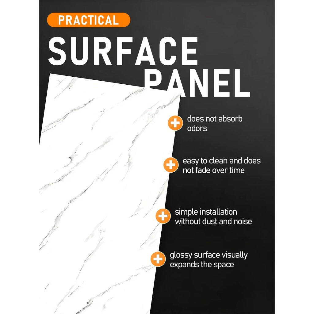 30cmx60cm Self-adhesive Marble Tiles Sticker Waterproof PVC Floor Wall Stickers, 20Pcs Covers 3.6㎡ 40Pcs Covers 7.2㎡ Removable Tile Decals for Bathroom Bedroom Living Room Home Decor