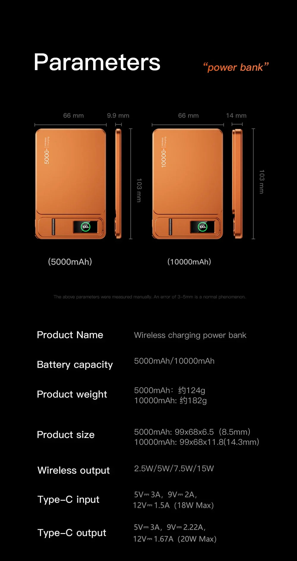 Tidesmit Magnetic Wireless Power Bank 10000mAh PD Fast Charging Tidesmit