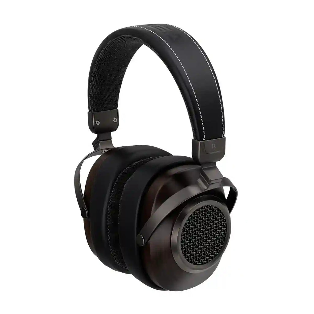 Tidesmit Open Back Wooden Headphones | 50mm Dynamic Driver | Black BLACK Tidesmit