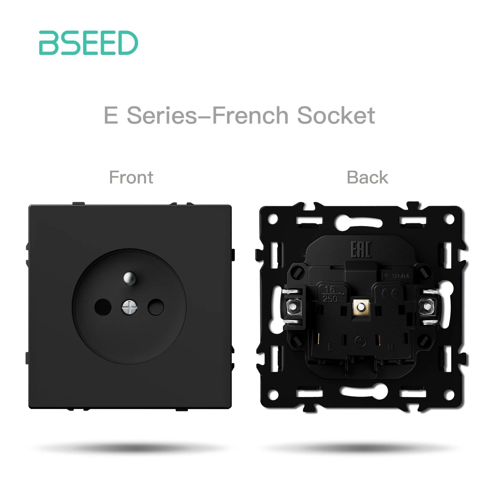 BSEED Zigbee Smart Electric Water Gas Boiler Floor Heating Thermostat Large Panels EU/FR Socket Modules Plastic Frames DIY Parts