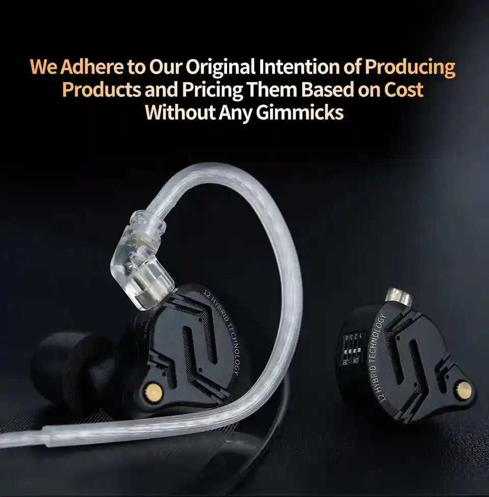 In-Ear Monitor Headphones 1DD+5BA Hybrid HiFi Bass | Tidesmit Tidesmit