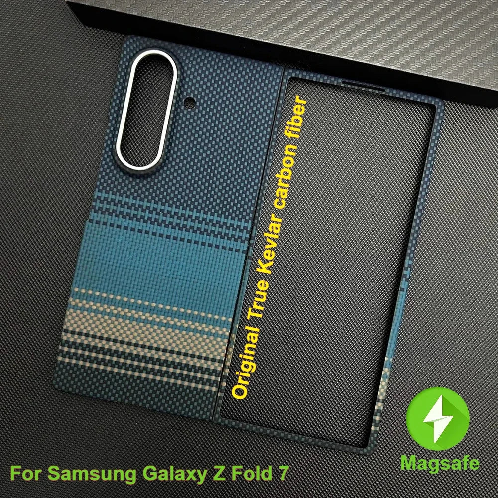 Samsung Galaxy Z Fold 7 Carbon Fiber Case - Slim Magsafe Cover Tidesmit