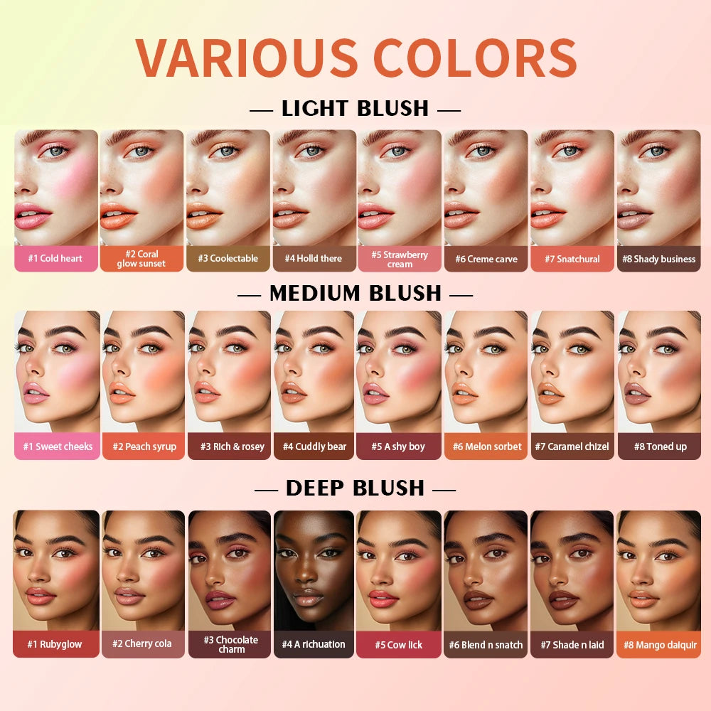 Tidesmit 8 color eyebrow cream highlighter palette showing shimmer and matte texture close-up for natural makeup
