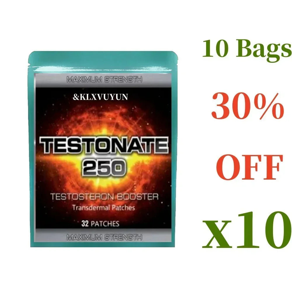 Muscle Building Extreme Testosterone Transdermal Patches Steroids Anabolic Booster, With Vitamin B6 Patches, Made In Usa.