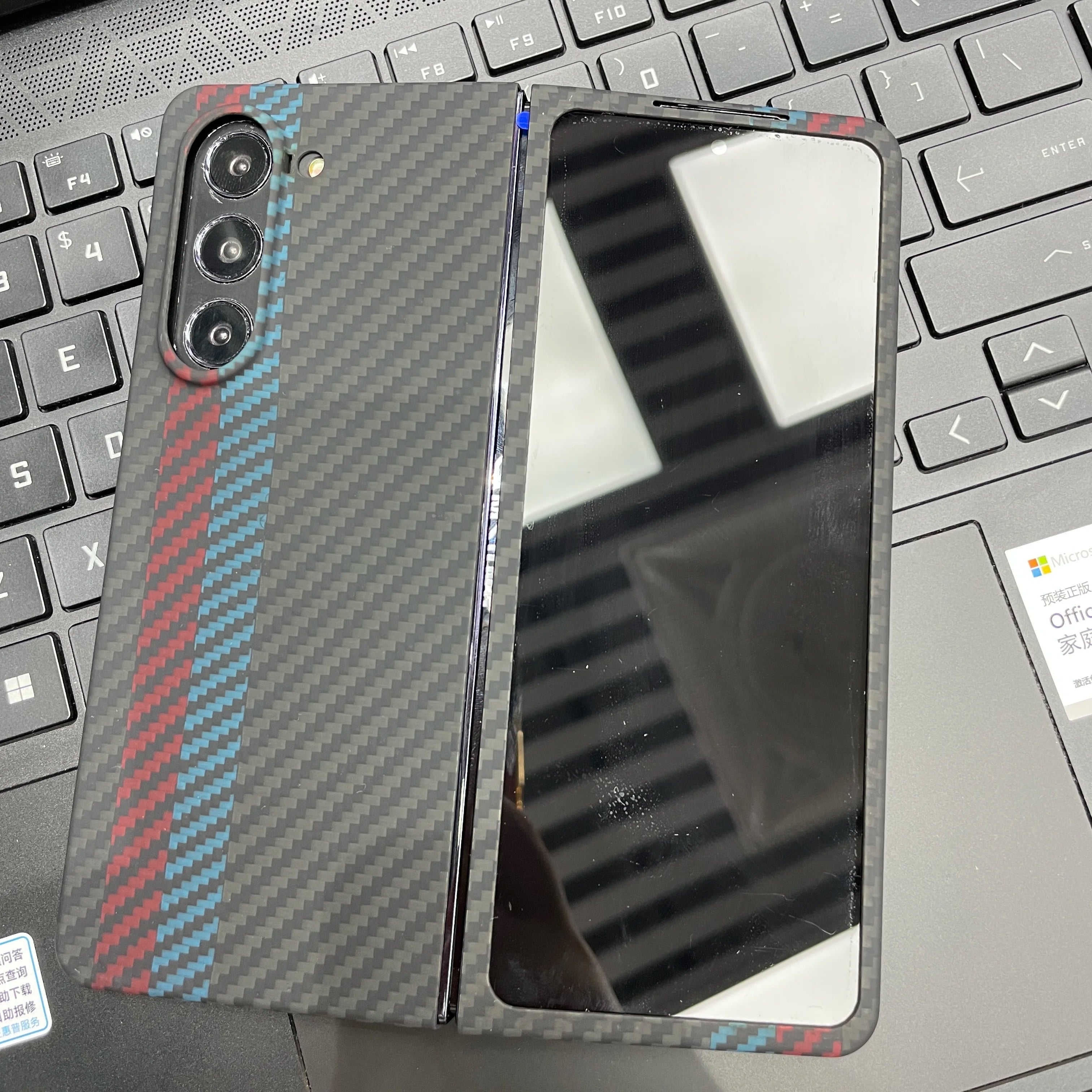 Samsung Galaxy Z Fold 6 Carbon Fiber Case | Ultra-Thin Aramid Cover ColorBlue(Big China Mainland Tidesmit