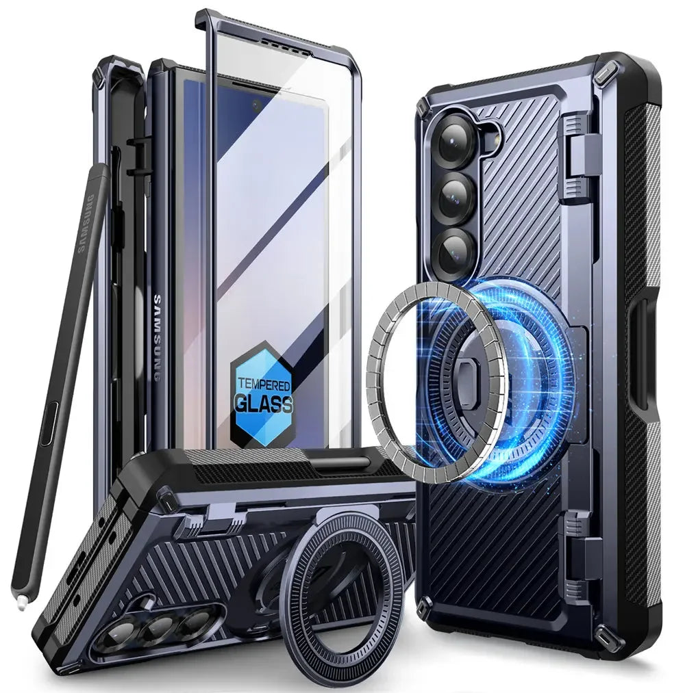Samsung Galaxy Z Fold 6 Rugged Case with Screen Protector Tidesmit