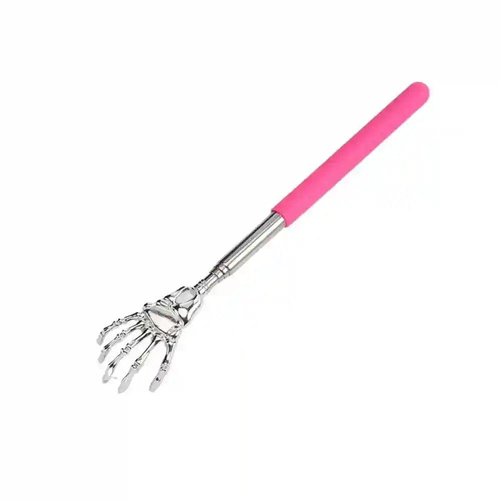 Extendable Stainless Steel Back Scratcher - Durable Manual Massager Massage Roller Pink Tidesmit