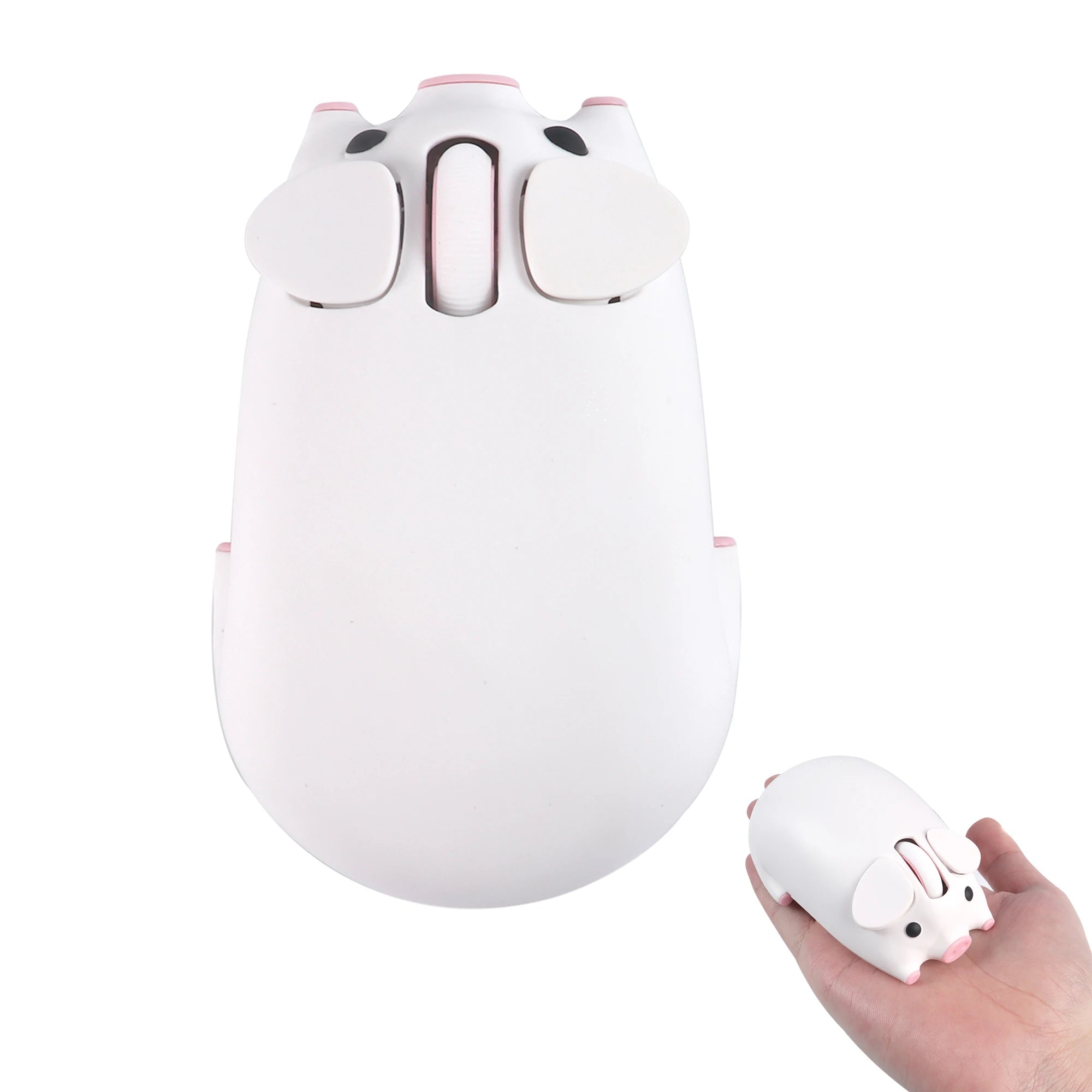 Cute Little Piggy Wireless Bluetooth Dual-Mode Mouse Ergonomics Portable Long Battery Life Office Mause For PC Laptop Kids Gifts