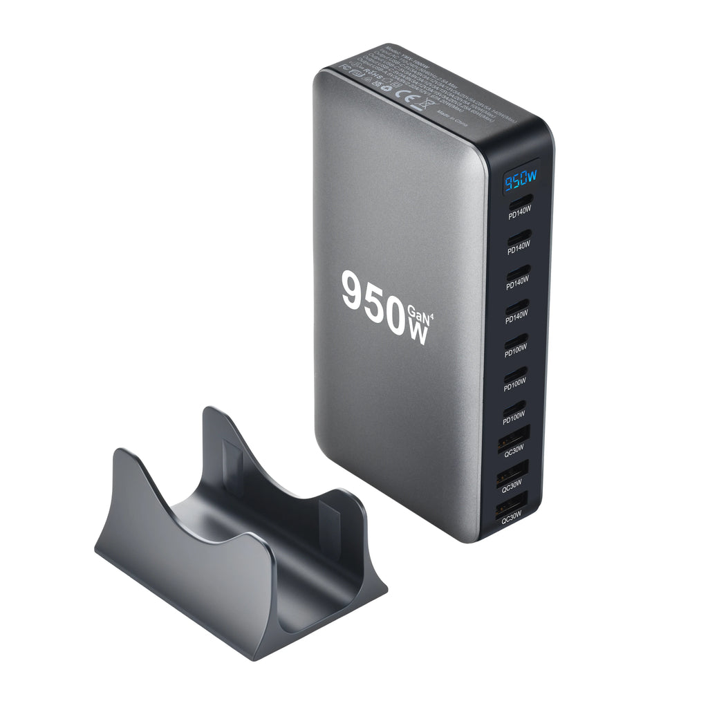 Tidesmit 950W 10-Port USB-C GaN Desktop Fast Charging Station Tidesmit