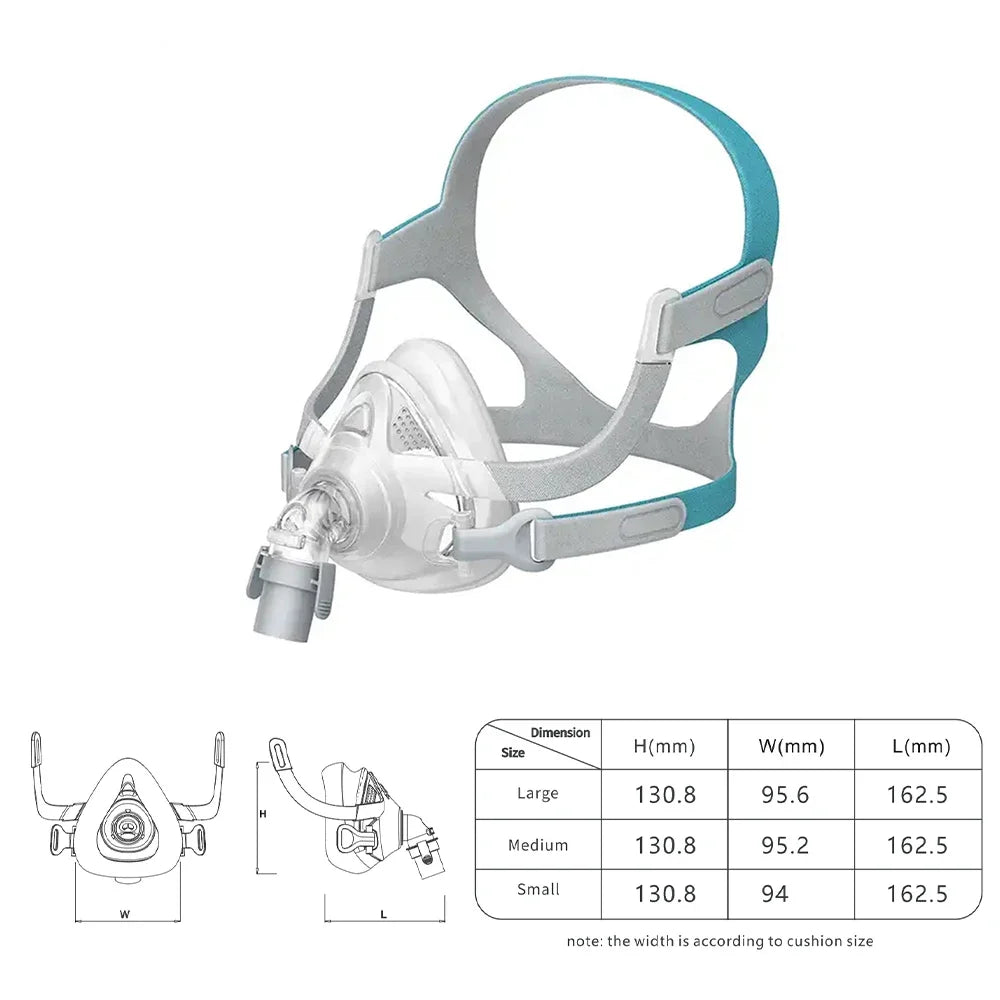 Resoxy CPAP Full Face Mask & Headgear Auto CPAP/BiPAP Mask Improved Comfort Anti Snoring Relief Sleep Apnea CPAP FULL Face Mask