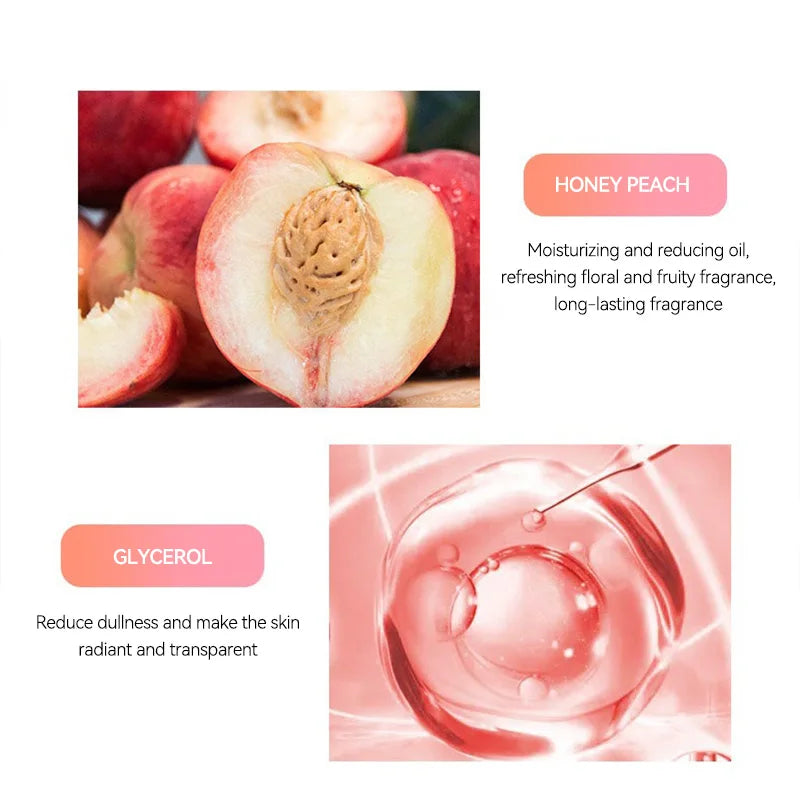 Peach Extract Body Scrub 200g - Natural Exfoliating Skin Smoothing Treatment Scrubs Treatments Tidesmit