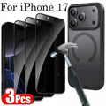 Privacy Screen Protector for iPhone 16 Pro, 3 Pack Anti-Peep Tempered Glass AE 3 Pieces Anti Peeping Tidesmit