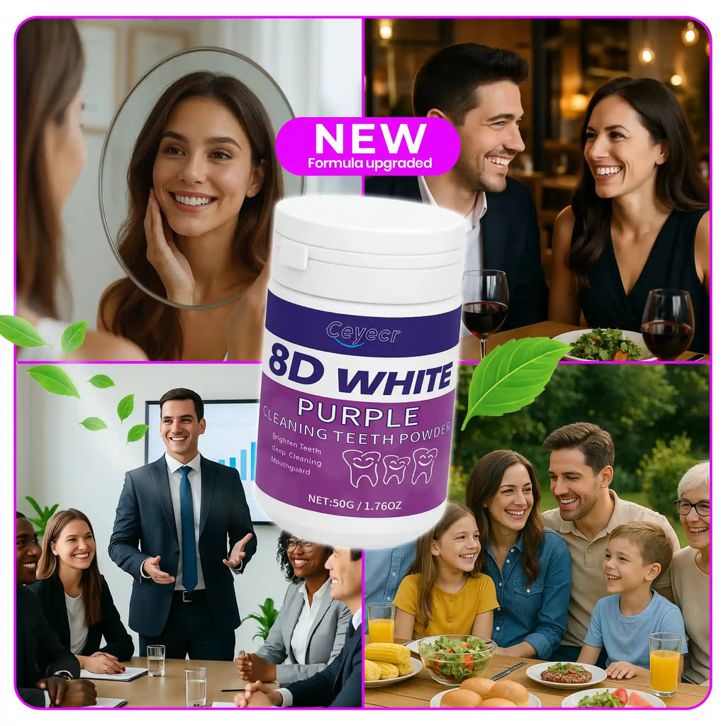 Tidesmit 8D teeth whitening powder for deep cleaning and fresh breath dental care