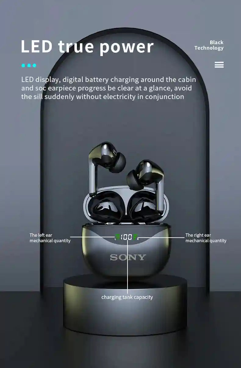 Sony DP4 Wireless Headphones with Active Noise Cancellation - Black Tidesmit