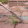 Stainless steel gap weeding tool, L-shaped multi-purpose garden hand tool, used for clearing weeds in yards, terraces, and lanes