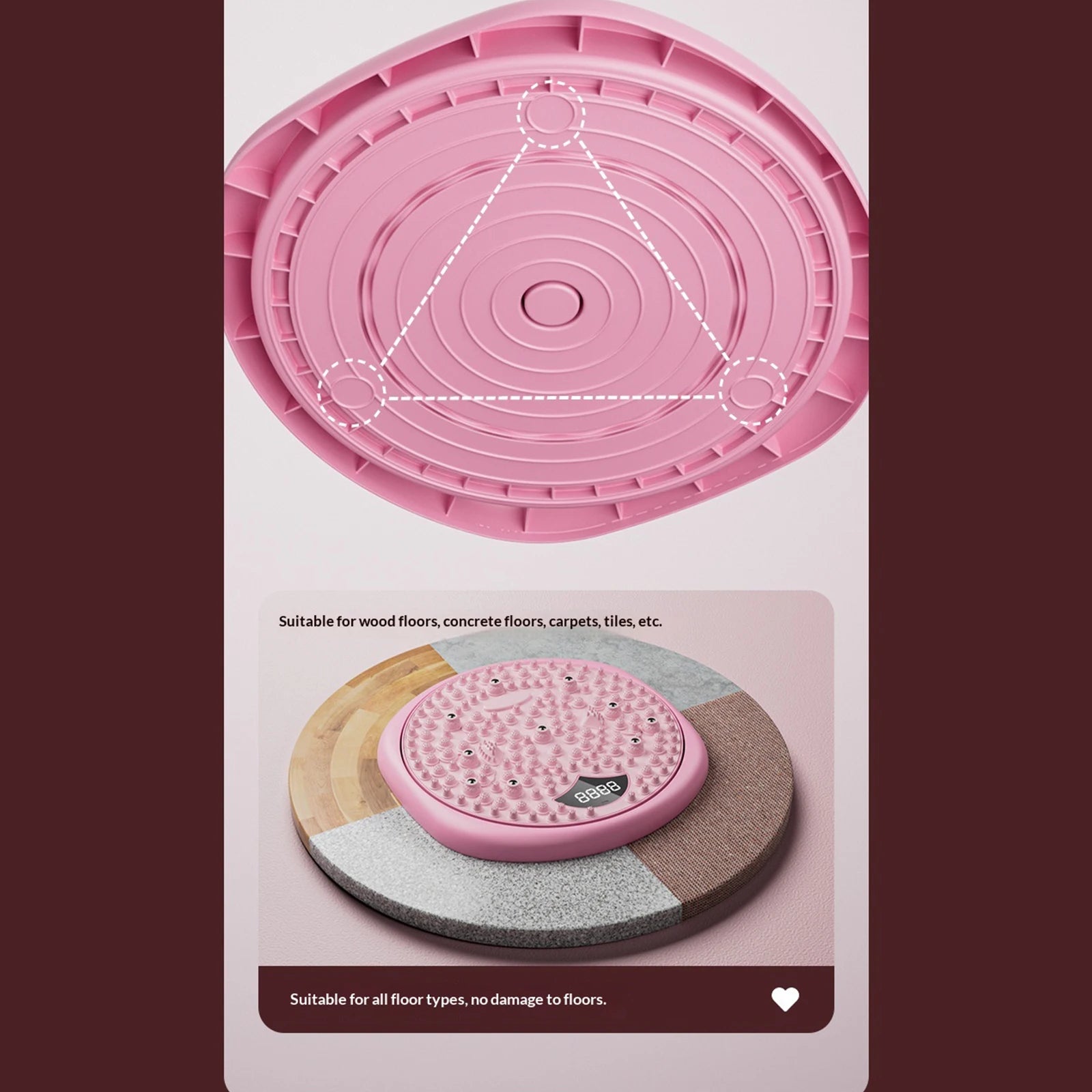Magnetic Acupressure Waist Twisting Board - Portable Muscle Relief Body Shaping Massage Equipment Tidesmit
