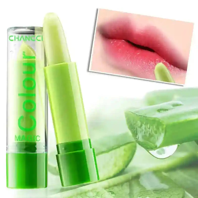 Aloe Vera Color Changing Lip Balm | Moisturizing Long-Lasting Treatment Lip Care Tidesmit