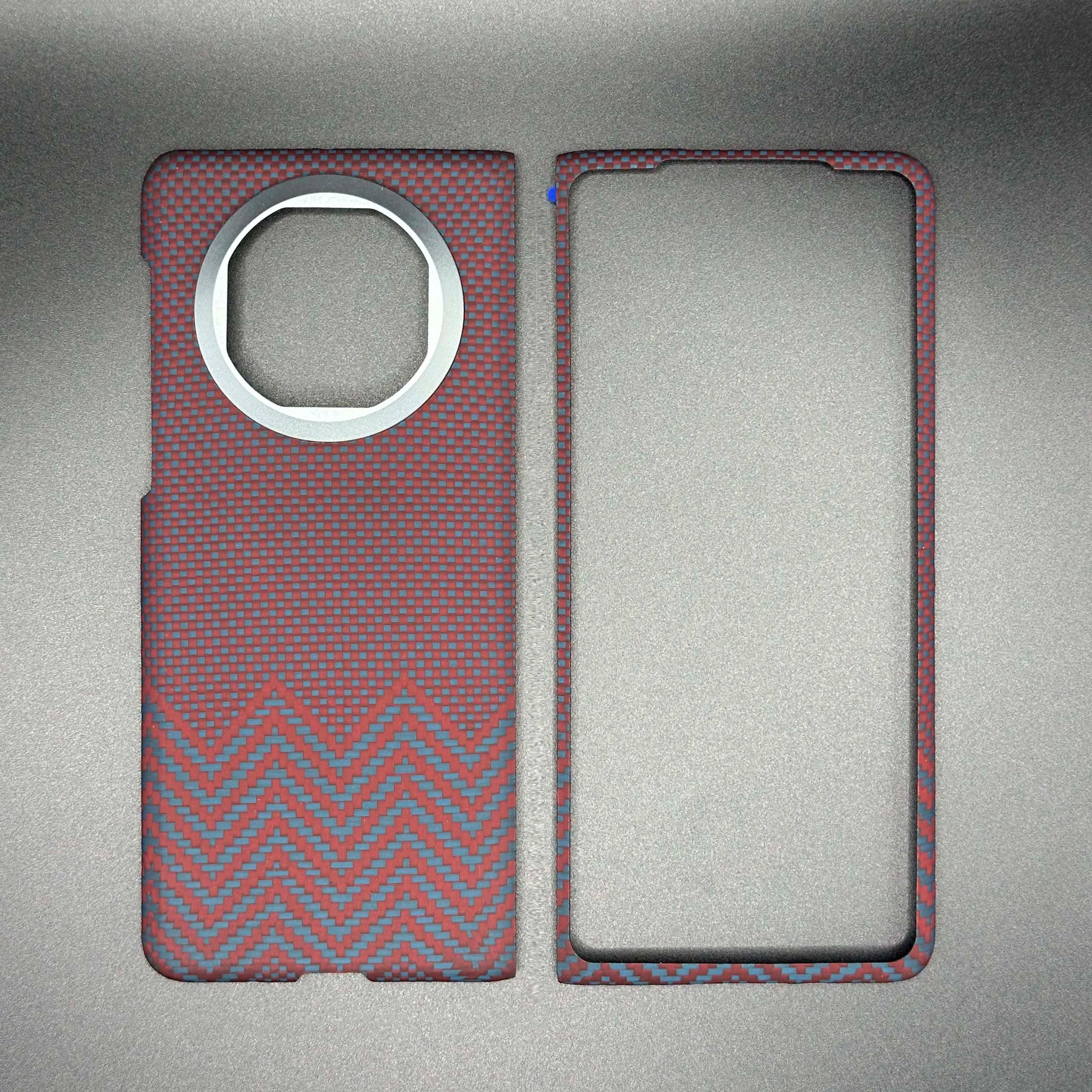 Huawei Mate X3 Magnetic Aramid Fiber Case | Slim Shock-Absorbing Cover red blue M Magnetic China Mainland Tidesmit