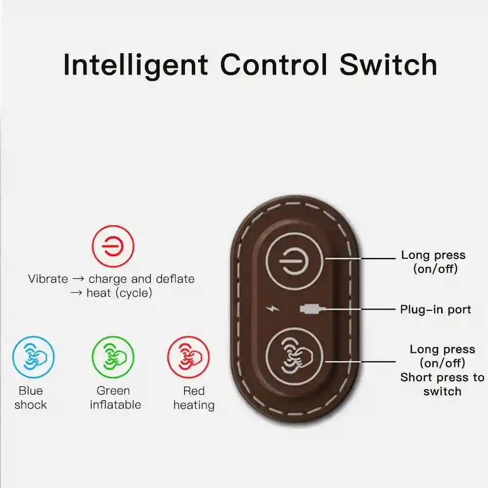 Electric Neck Massager with Heat and Traction Therapy - Tidesmit Relaxation Treatment Tidesmit