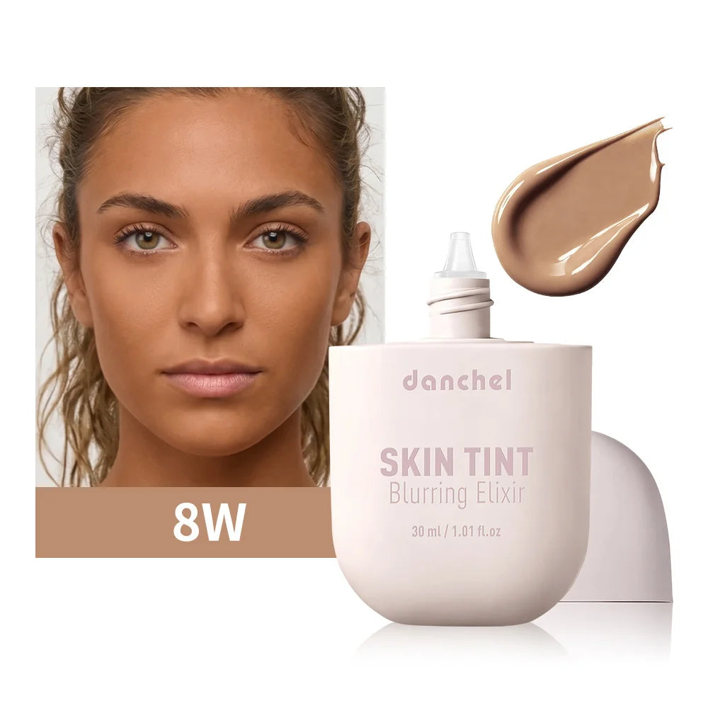 Tidesmit Skin Tint Blurring Elixir Foundation shade swatch for pore blurring and hydrating full coverage face makeup