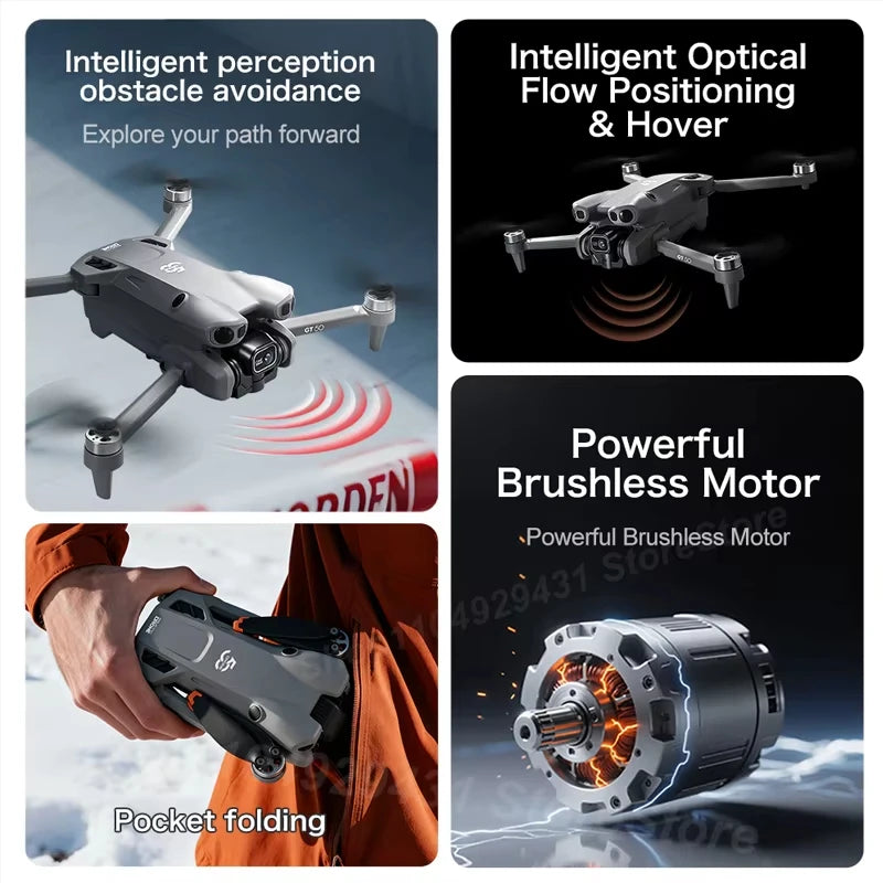 8K GPS Camera Drone with Obstacle Avoidance | Foldable Aerial Pro Tidesmit