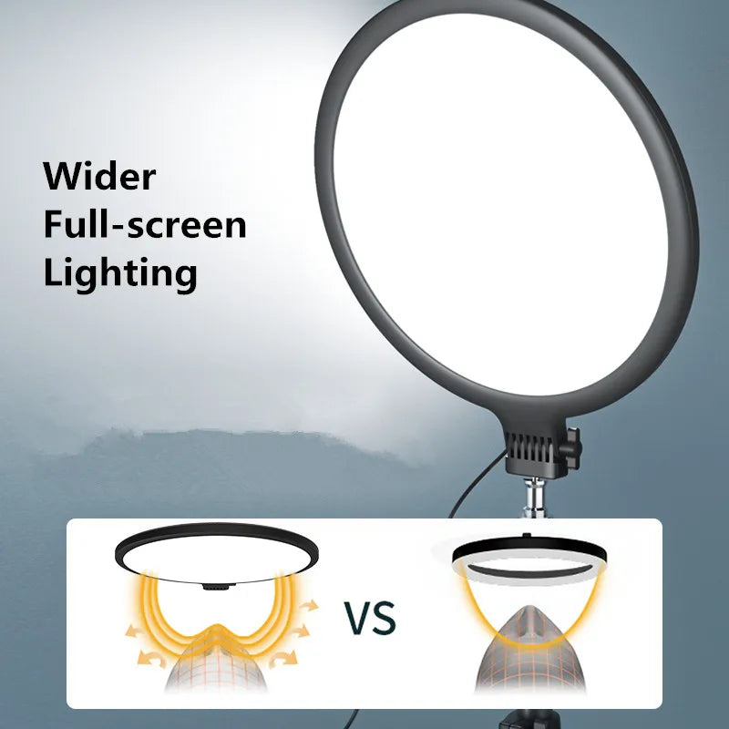 10-Inch LED Ring Light with 2M Adjustable Tripod for Professional Streaming Tidesmit