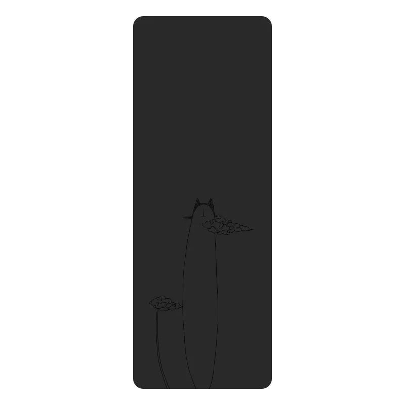 Natural Rubber PU Non-Slip Sweat-Absorbing Yoga Mat, Simple, Sports, Fitness, Shop, Home