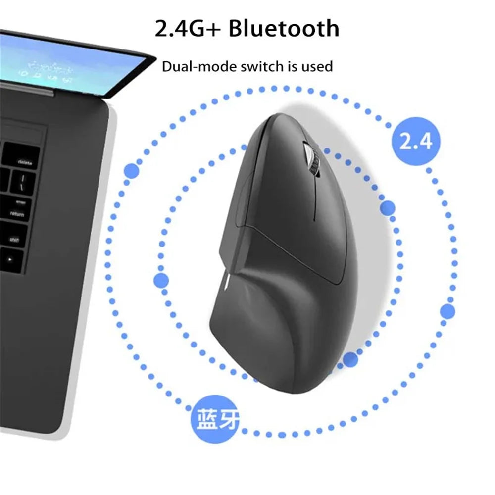 Ergonomic Wireless Dry Battery Mouse 2.4G Right Hand Mouse Distance Transmission Gaming Mouse For Huawei Xiaomi Notebook Macbook