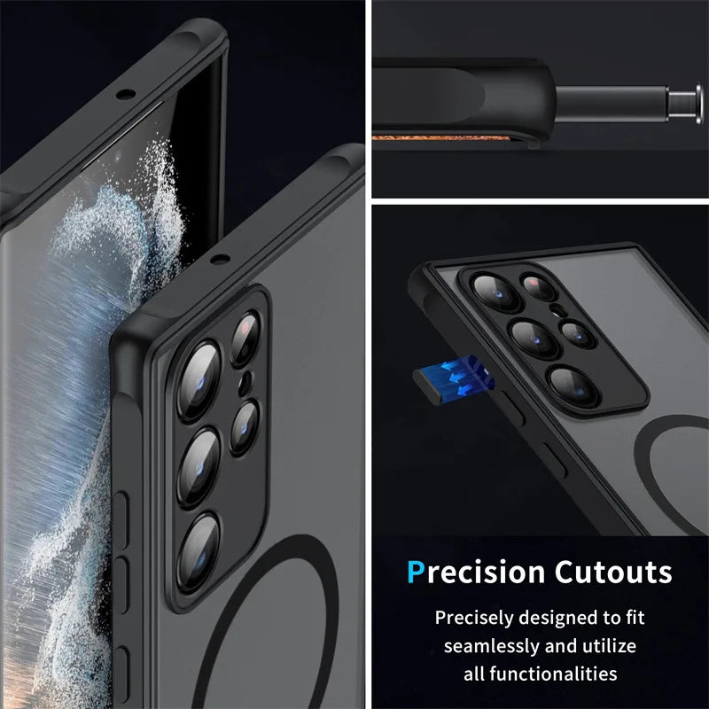 Magnetic MagSafe Case for Samsung Galaxy S24 Ultra - Military-Grade Protection Tidesmit