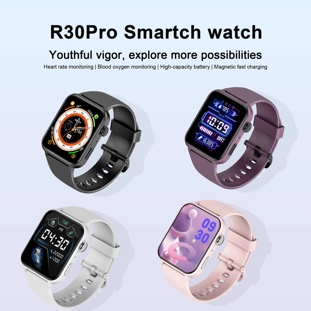 1.85‘’ HD Screen Smartwatch Health Monitoring 100+ Sport Modes Fitness Tracking Bluetooth Smart Watches for Men Women Gifts