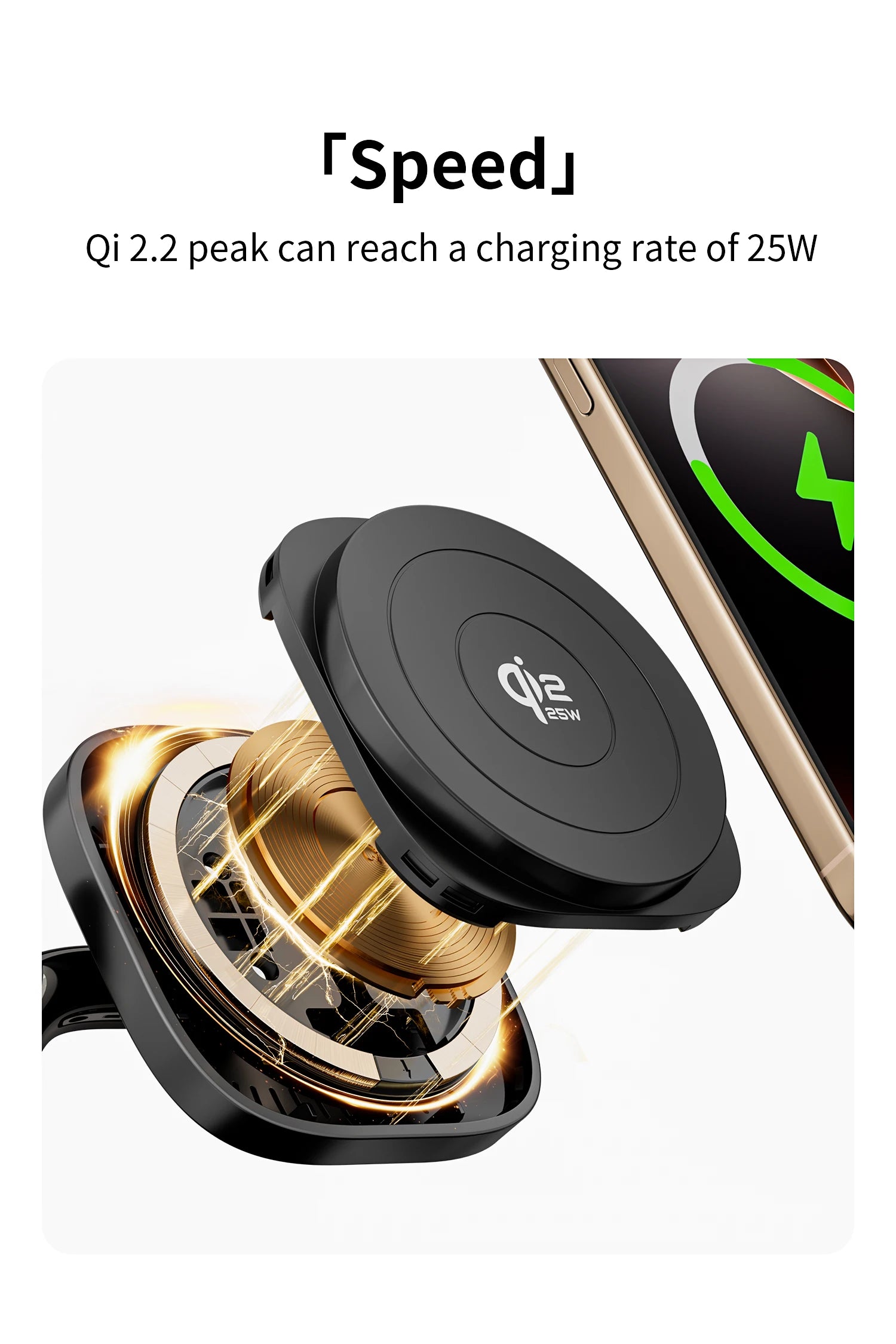 5-in-1 Magnetic Wireless Charger Stand with Speaker - 25W Qi2 Certified Tidesmit
