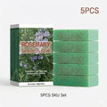 1/3/5PCS Rosemary Essential Oil Shampoo Soap 100g Deep Clean Refreshing Hair Care Bar Increases Hair Volume Moisturizing Soap
