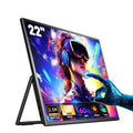 Sibolan 22" 2.5K Touchscreen Portable Monitor Metal Body 100% SRGB 400 Nit HDMI USB-C Plug Laptop Display Extender For Wins Mac
