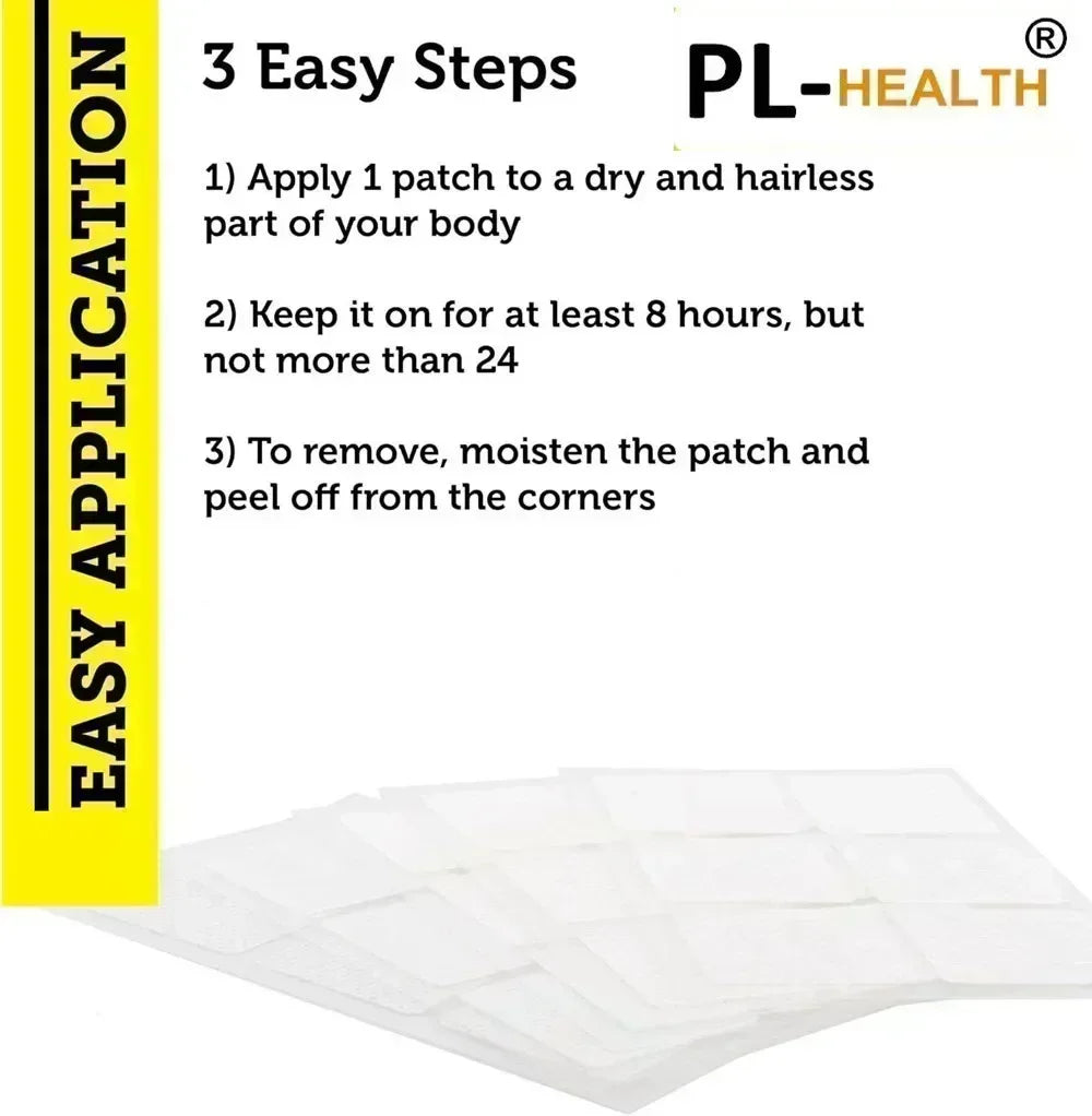 Tidesmit Methylene Blue Transdermal Patch application guide for energy and brain focus with Vitamin C, B6 & B12.