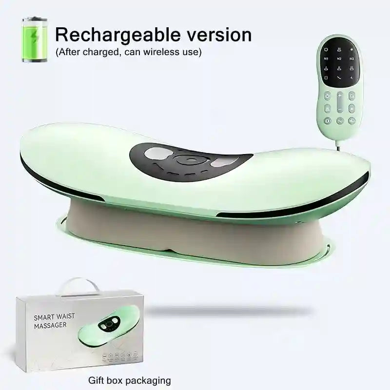 Electric Lumbar Traction Device with Heat Therapy and Adjustable Modes Massage Roller Charging upgrade 2 Tidesmit