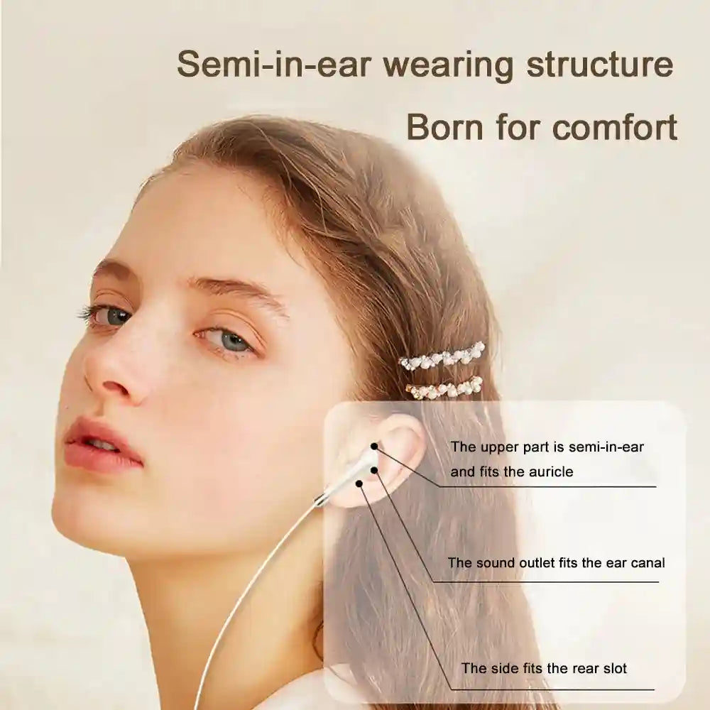USB C Wired Headphones | HiFi Stereo Sound for Galaxy and iPhone Tidesmit