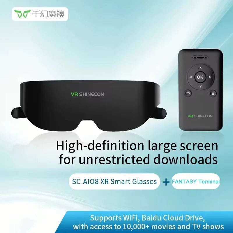 Tidesmit AiO8 Smart Glasses: 1000-Inch VR Display 1058PPI Tidesmit