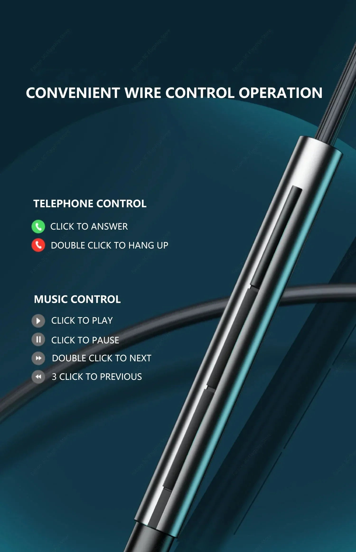 USB-C Wired HiFi Earphones with Ceramic Mic by Tidesmit Tidesmit